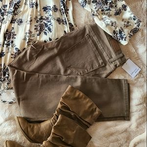 Lakeview Denim Olive Skinny Jean 14